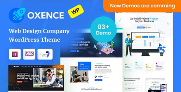 Oxence Web Design Agency Elementor WordPress Theme
