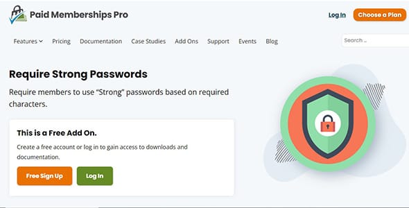Paid Memberships Pro Require Strong Passwords for WordPress