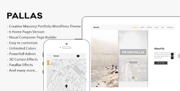 Pallas Creative Multi Purpose WordPress Theme