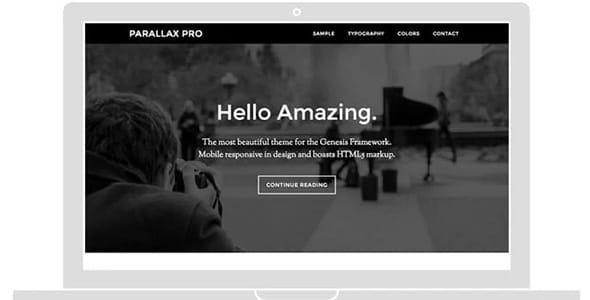Parallax Pro WordPress Theme by StudioPress