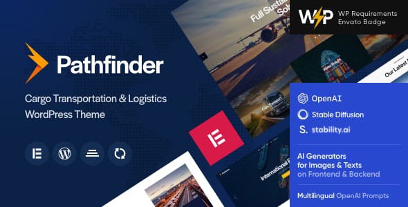 Pathfinder Transportation and Logistics WordPress Theme