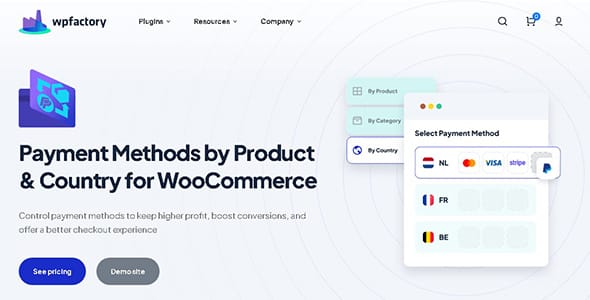 Payment Methods Product and Country Pro for WooCommerce