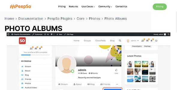 PeepSo Core Photos for WordPress
