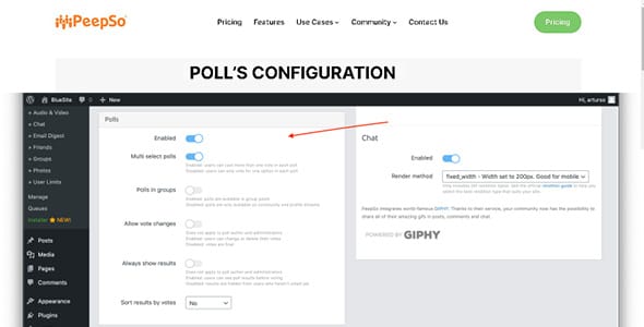 PeepSo Discontinued Polls for WordPress