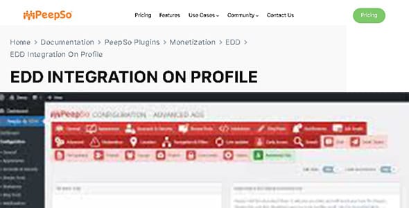 PeepSo Monetization EDD for WordPress