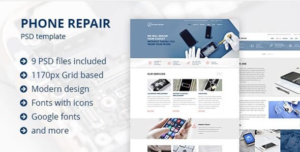 MobRepair Mobile Phone Repair Services WordPress Theme