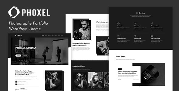 Phoxel Photography Portfolio WordPress Theme