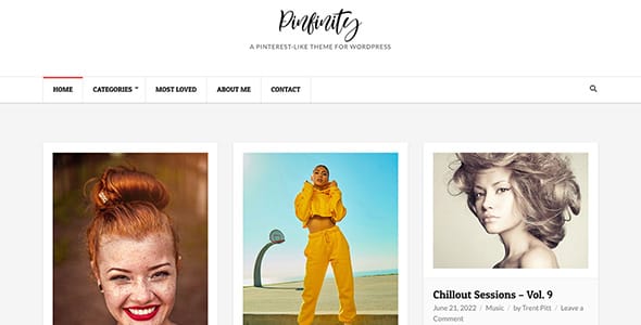 Pinfinity WordPress Theme by CSSIgniter