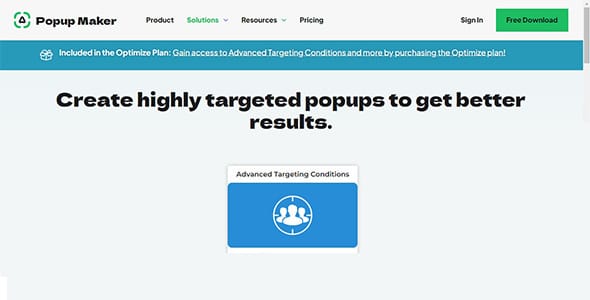 Popup Maker Advanced Targeting Conditions for WordPress