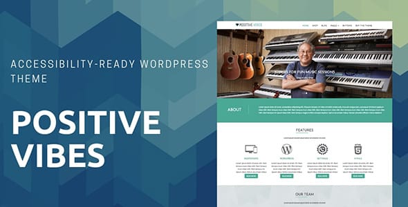Positive Vibes WordPress Theme by CyberChimps