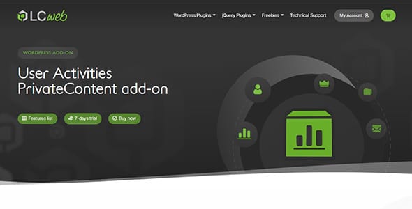 PrivateContent User Activities add on for WordPress