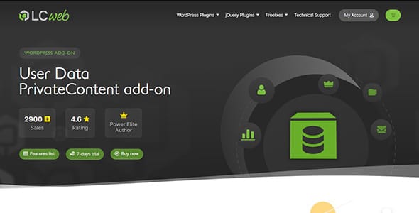 PrivateContent User Data Add on for WordPress