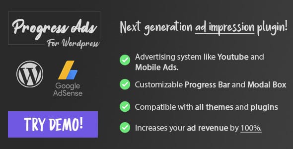 Progress Ads for WordPress