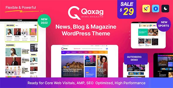 Qoxag News Magazine WordPress Theme