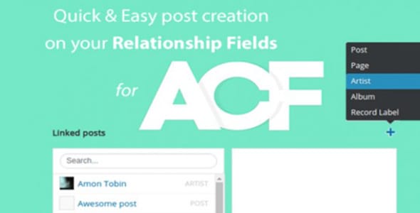 Quick and easy Post creation for ACF Relationship Fields PRO