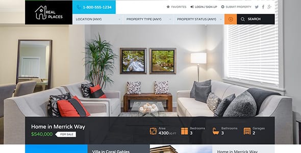 RP Real Estate Sale and Rental WordPress Theme