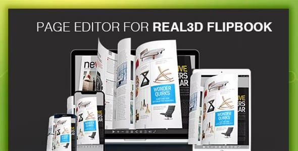 Real3D Flipbook Page Editor for WordPress