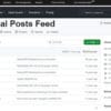 Recent Global Posts Feed for WordPress