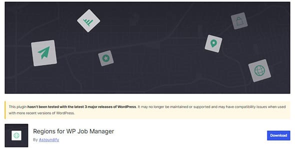 Regions WP Job Manager for WordPress