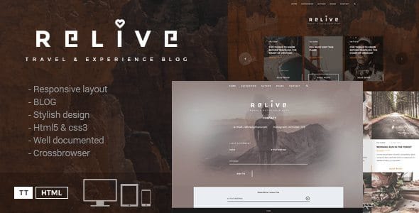 Relive WordPress Theme by TeslaThemes