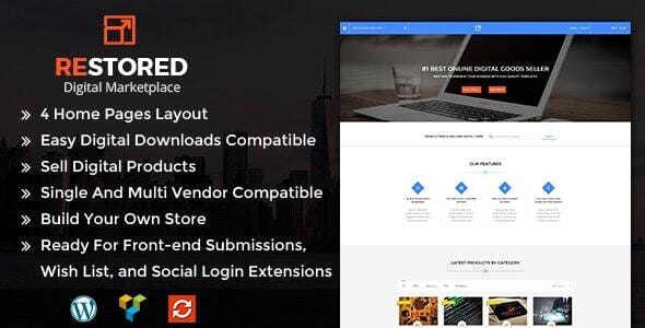 Restored MarketPlace WordPress Theme