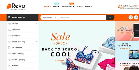Revo Multipurpose WooCommerce WordPress Theme