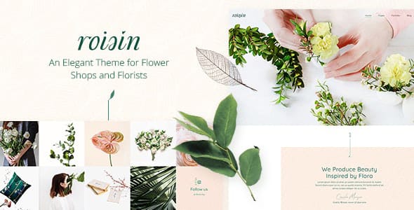 Roisin Flower Shop and Florist WordPress Theme
