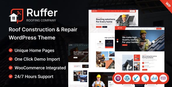 Ruffer Roof Construction and Repair WordPress Theme