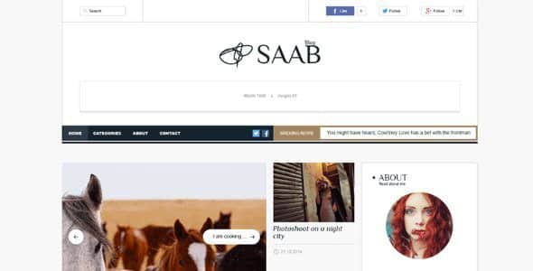 Saab WordPress Theme by TeslaThemes