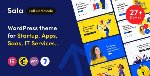 Sala Startup and SaaS WordPress Theme