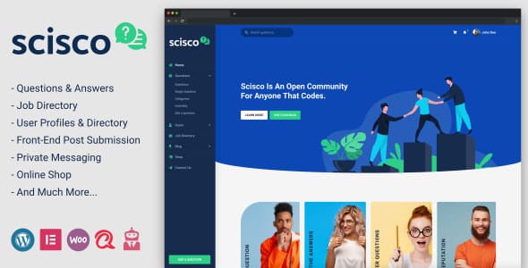 Scisco Questions and Answers WordPress Theme