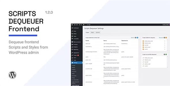 Scripts Dequeuer for WordPress