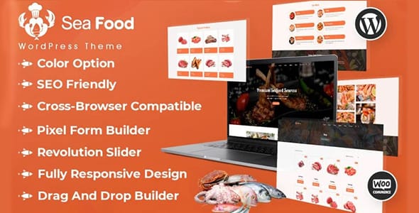 Seafood WordPress Theme by Pixelnx