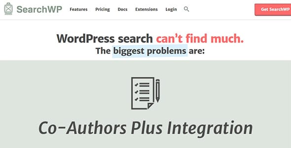 SearchWP Co Authors Plus Integration for WordPress