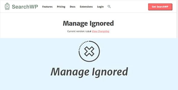 SearchWP Manage Ignored for WordPress