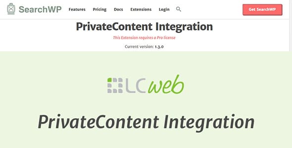 SearchWP PrivateContent Integration for WordPress