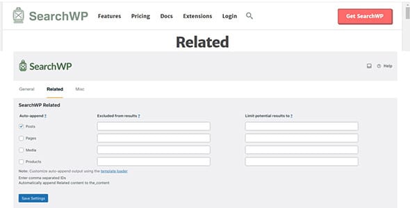 SearchWP Related for WordPress