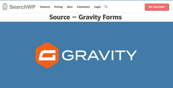 SearchWP Source Gravity Forms for WordPress