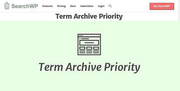 SearchWP Term Archive Priority for WordPress