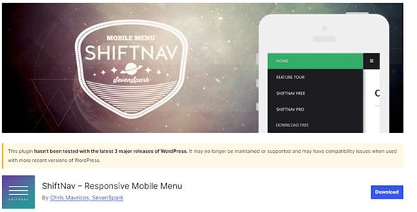 ShiftNav Pro Responsive Mobile Menu for WordPress