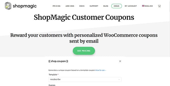 ShopMagic Customer Coupons for WordPress
