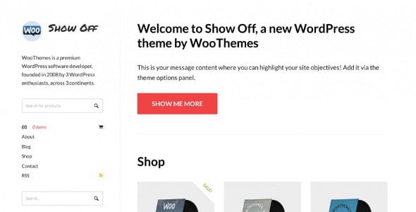 Show Off WordPress Theme by WooThemes