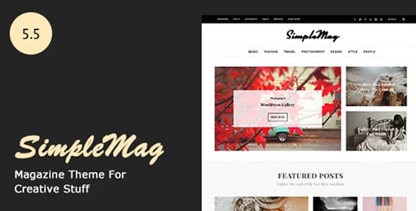 SimpleMag Magazine Creative Stuff Theme