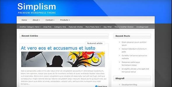 Simplism WordPress Theme by Elegant Theme