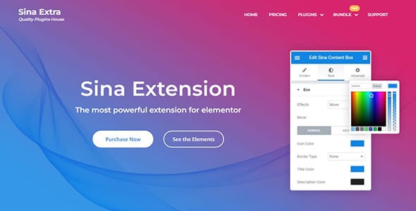 Sina Extension Pro for Elementor