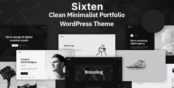 Sixten Minimalist Portfolio WordPress Theme