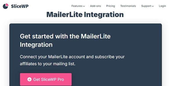 SliceWP Add On MailerLite Integration for WordPress