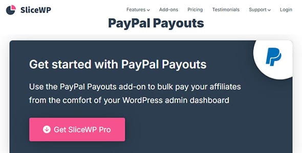 SliceWP Add On PayPal Payouts for WordPress
