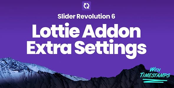 Slider Revolution Lottie Add On for WordPress