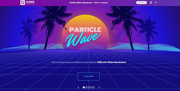 Slider Revolution Particle Wave Add On for WordPress